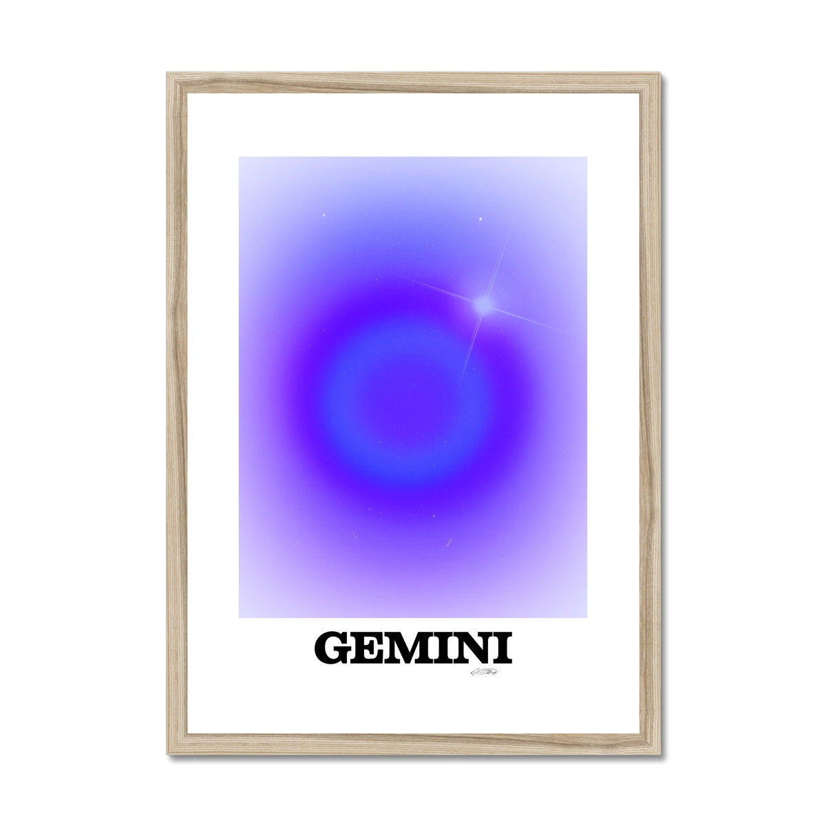 Our Gemini Aura art print is the perfect wall art to show off your star sign. Find a zodiac gradient print or poster in our astrology collection.