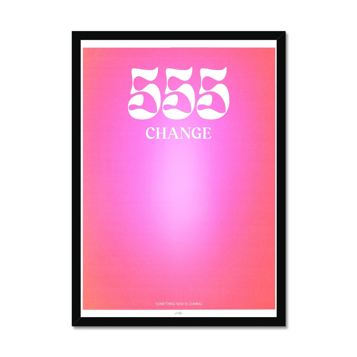 An angel number art print with a gradient aura. Add a touch of angel energy to your walls with a angel number auras. The perfect wall art posters to create a soft and dreamy aesthetic with your apartment or dorm decor. 555 Change: Something New Is Coming.