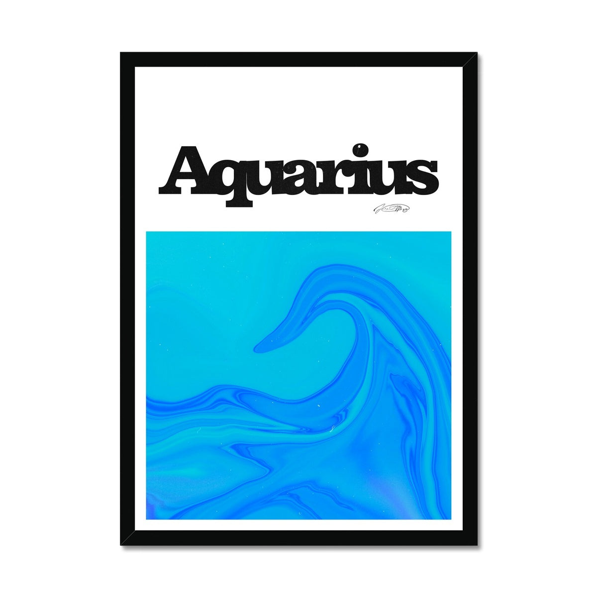 Our Aquarius Aura art print is the perfect wall art to show off your star sign. Find a zodiac gradient print or poster in our astrology collection.