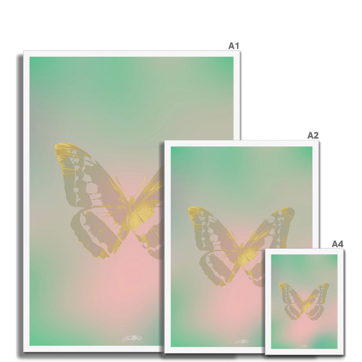 © les muses / Psyches is a collection of butterfly art prints featuring original illustrations of butterflies in an array with aura, gradient and glitter colors. The collection was inspired from the formal greek word psyche, thought to be the soul of the dead, and is comprised of over a hundred dreamy danish pastel butterfly posters, with silver and gold foil options. 