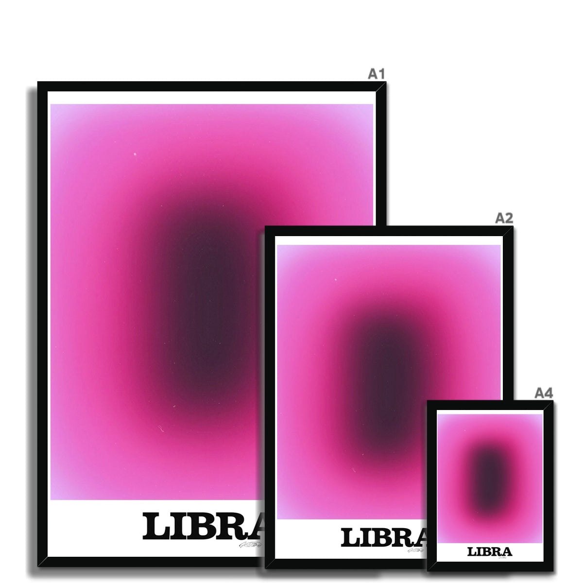 Our Libra Aura art print is the perfect wall art to show off your star sign. Find a zodiac gradient print or poster in our astrology collection.