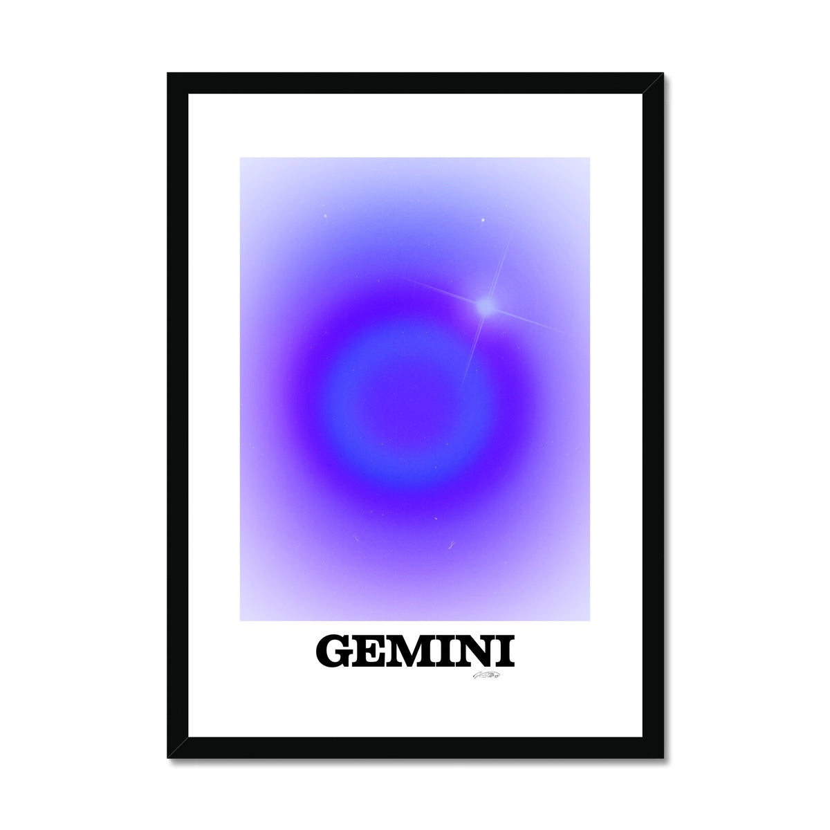 Our Gemini Aura art print is the perfect wall art to show off your star sign. Find a zodiac gradient print or poster in our astrology collection.