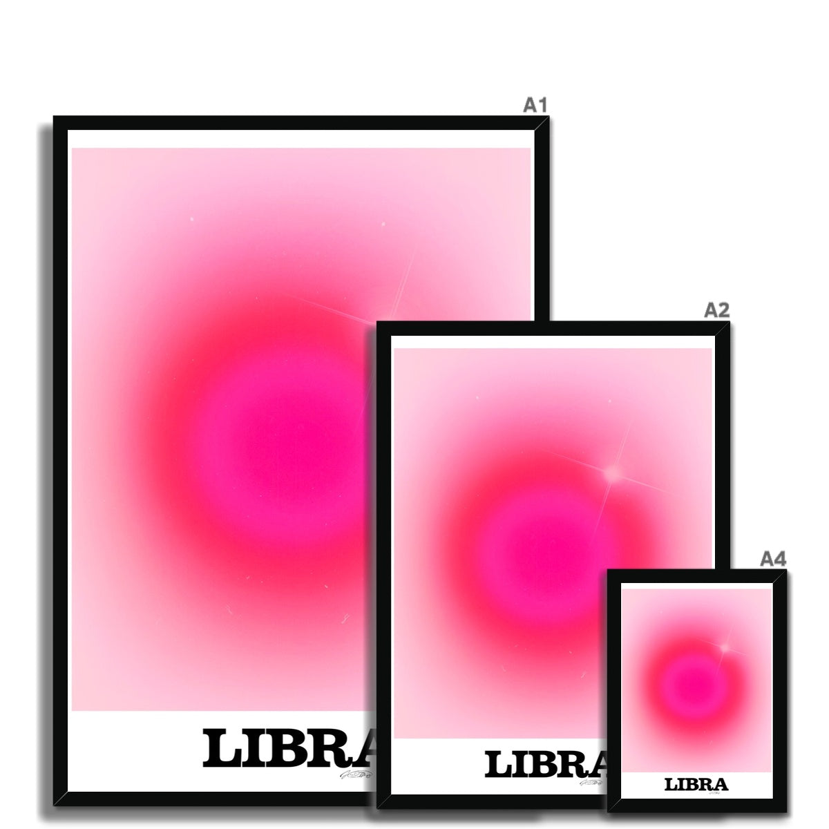 Our Libra Aura art print is the perfect wall art to show off your star sign. Find a zodiac gradient print or poster in our astrology collection.