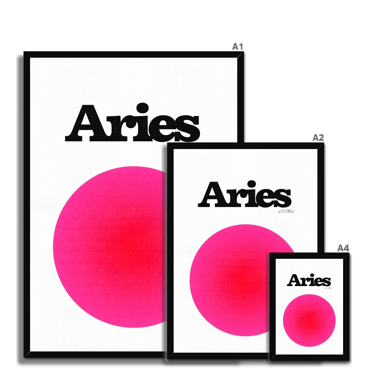 Our Aries Aura art print is the perfect wall art to show off your star sign. Find a zodiac gradient print or poster in our astrology collection.