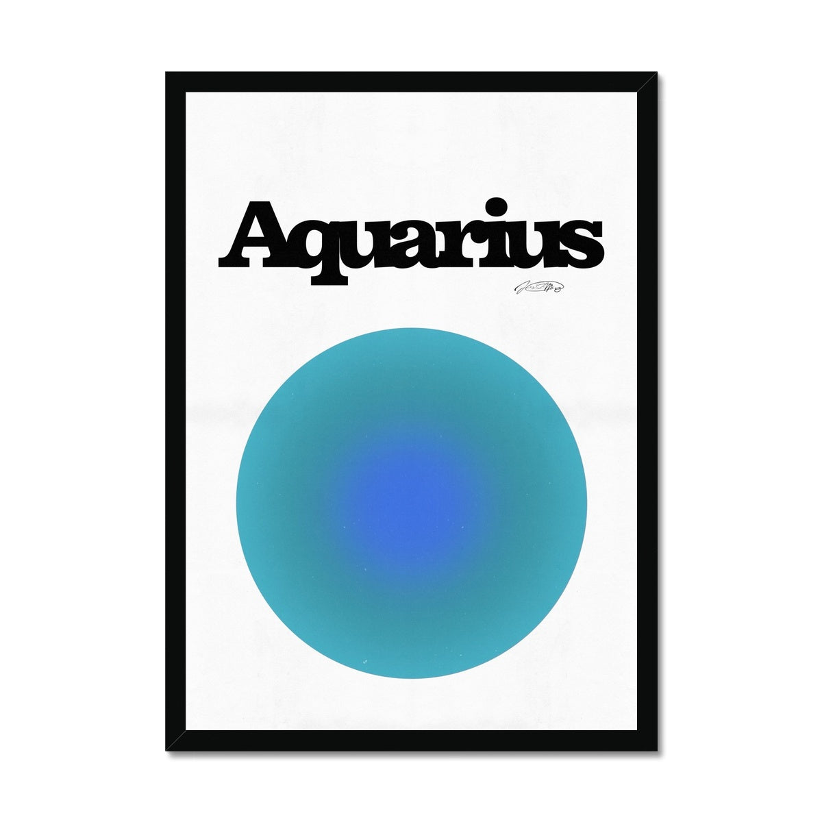 Our Aquarius Aura art print is the perfect wall art to show off your star sign. Find a zodiac gradient print or poster in our astrology collection.