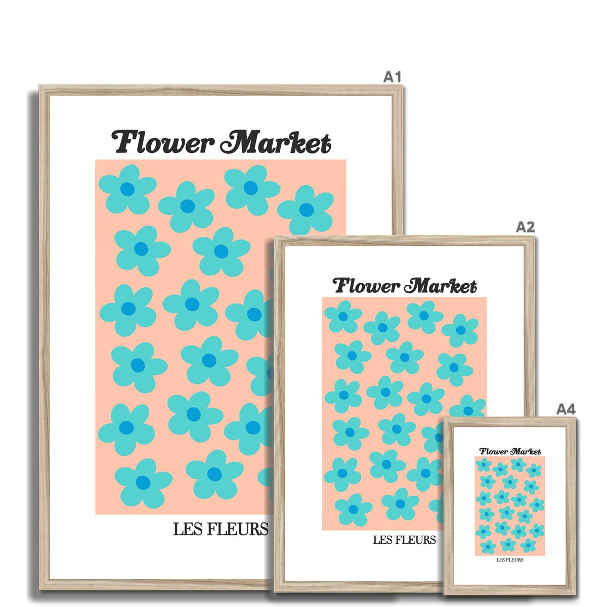 flower market / les fleurs Framed & Mounted Print