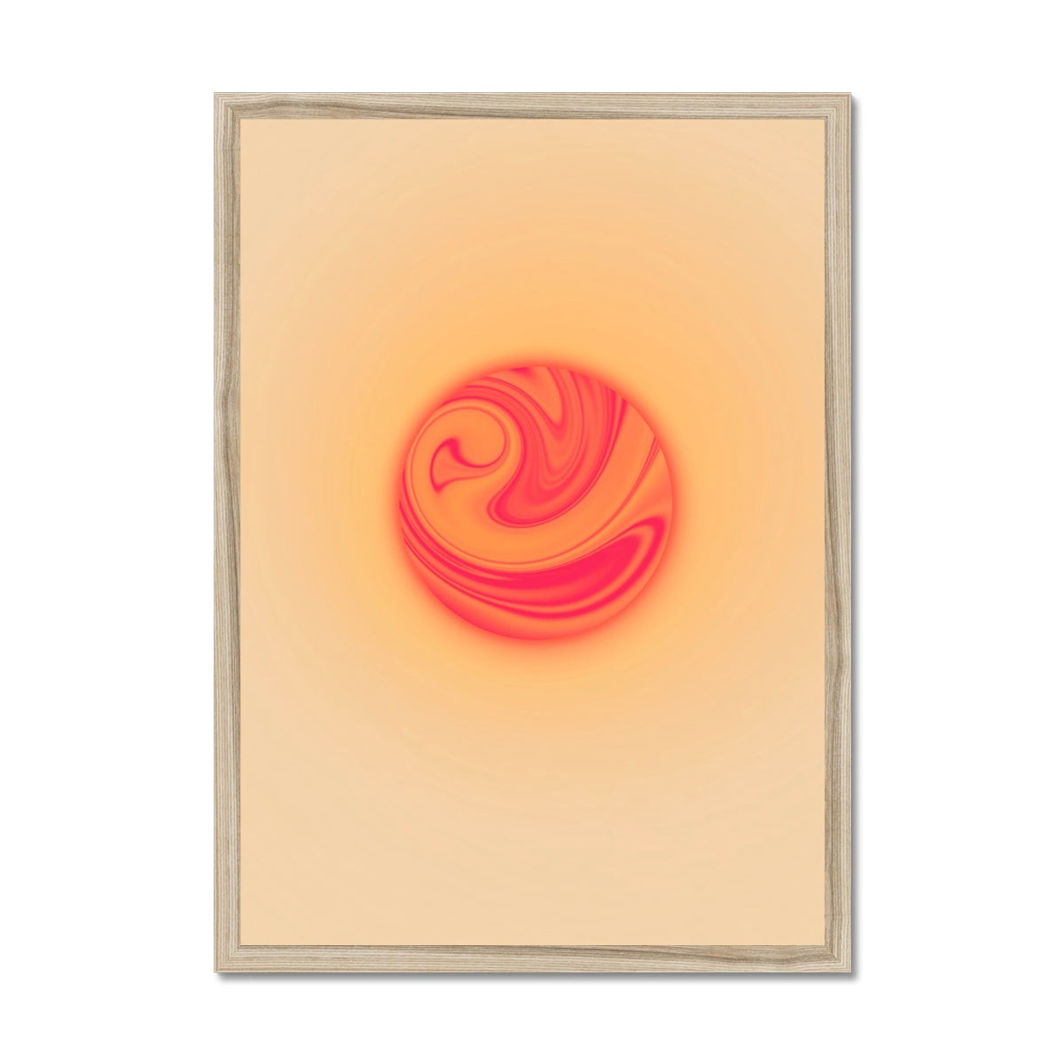 Sunset gradient aura wall art prints featuring warped pastel gradients. Colorful aura gradient posters perfect as aesthetic dorm and apartment decor.