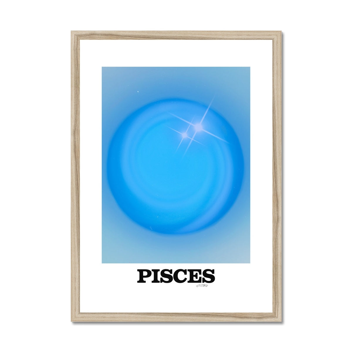 Our Pisces Aura art print is the perfect wall art to show off your star sign. Find a zodiac gradient print or poster in our astrology collection.