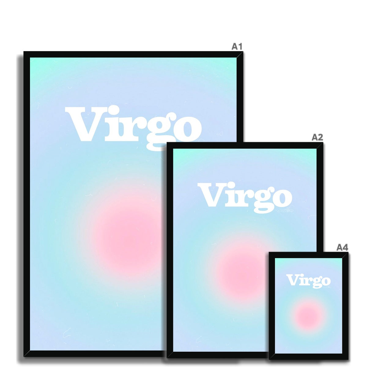 Virgo Aura art print by Les Muses. Zodiac sign wall art. Astrology artwork collection.