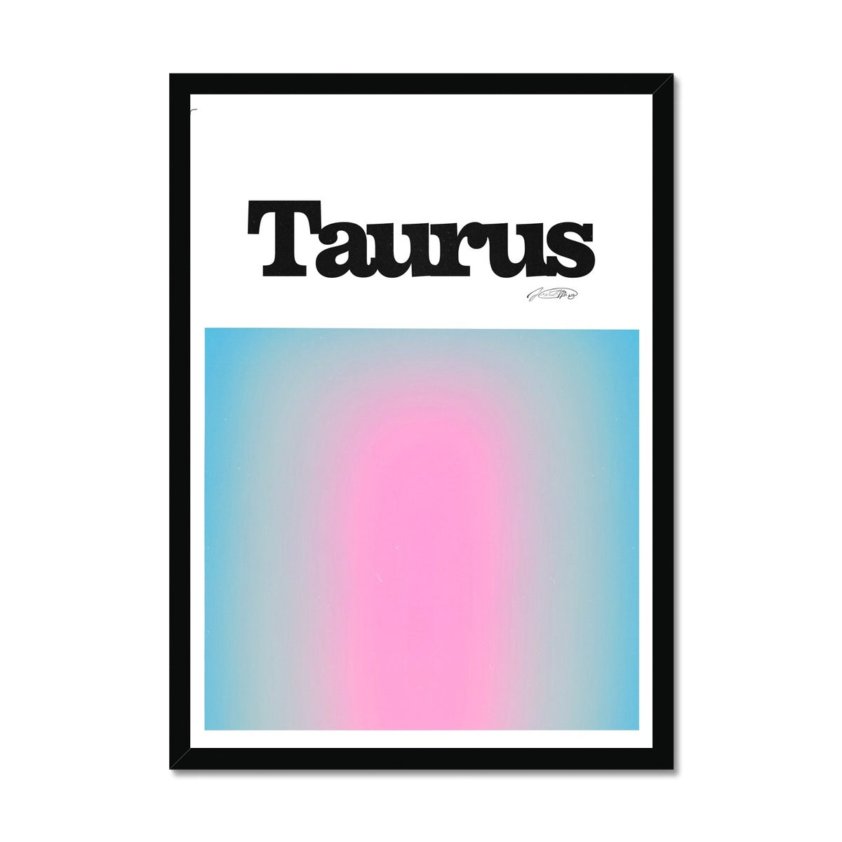 Our Taurus Aura art print is the perfect wall art to show off your star sign. Find a zodiac gradient print or poster in our astrology collection.