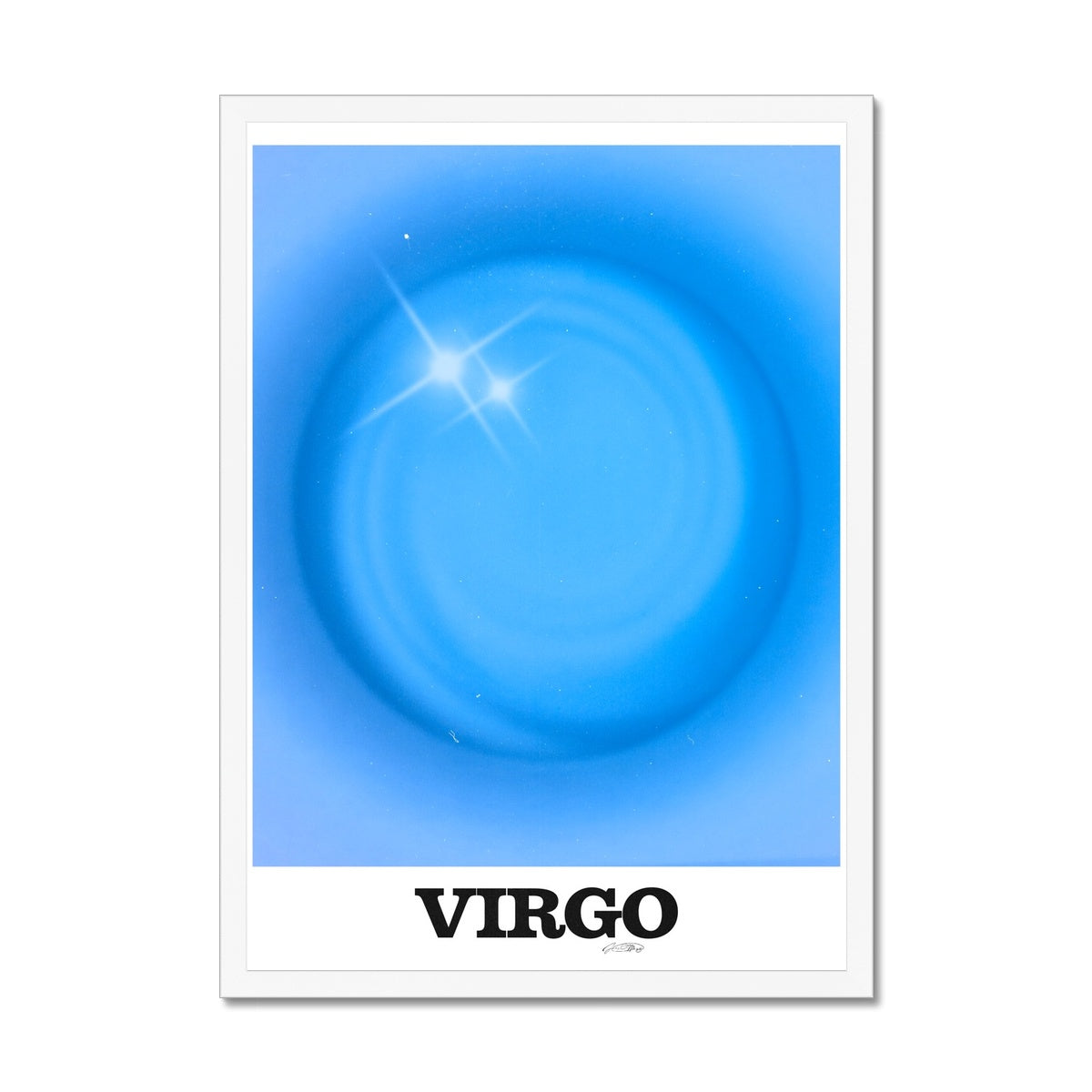 Virgo Aura art print by Les Muses. Zodiac sign wall art. Astrology artwork collection.