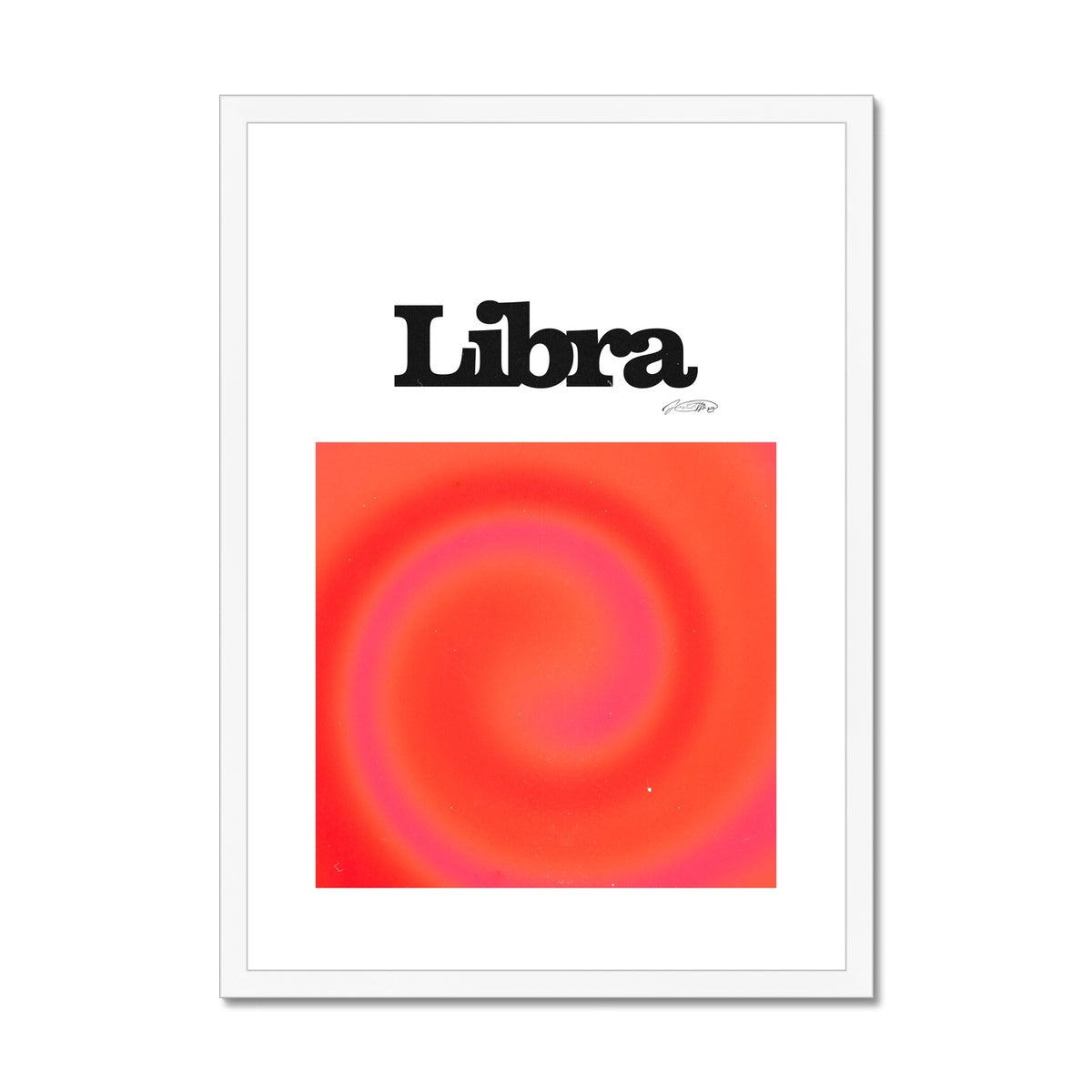 Our Libra Aura art print is the perfect wall art to show off your star sign. Find a zodiac gradient print or poster in our astrology collection.