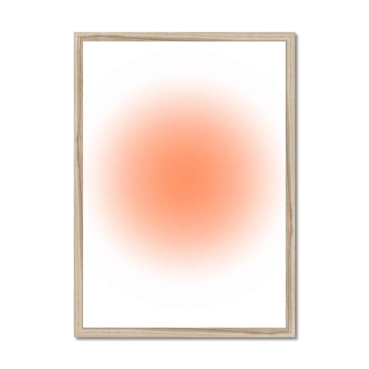 simple gradients / orange Framed Print