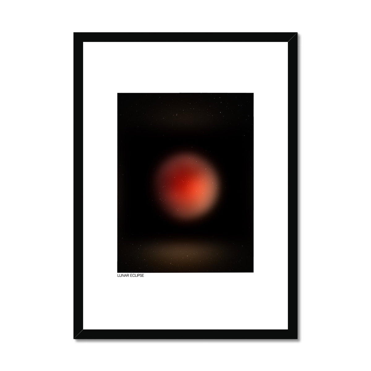 lunar eclipse Framed & Mounted Print