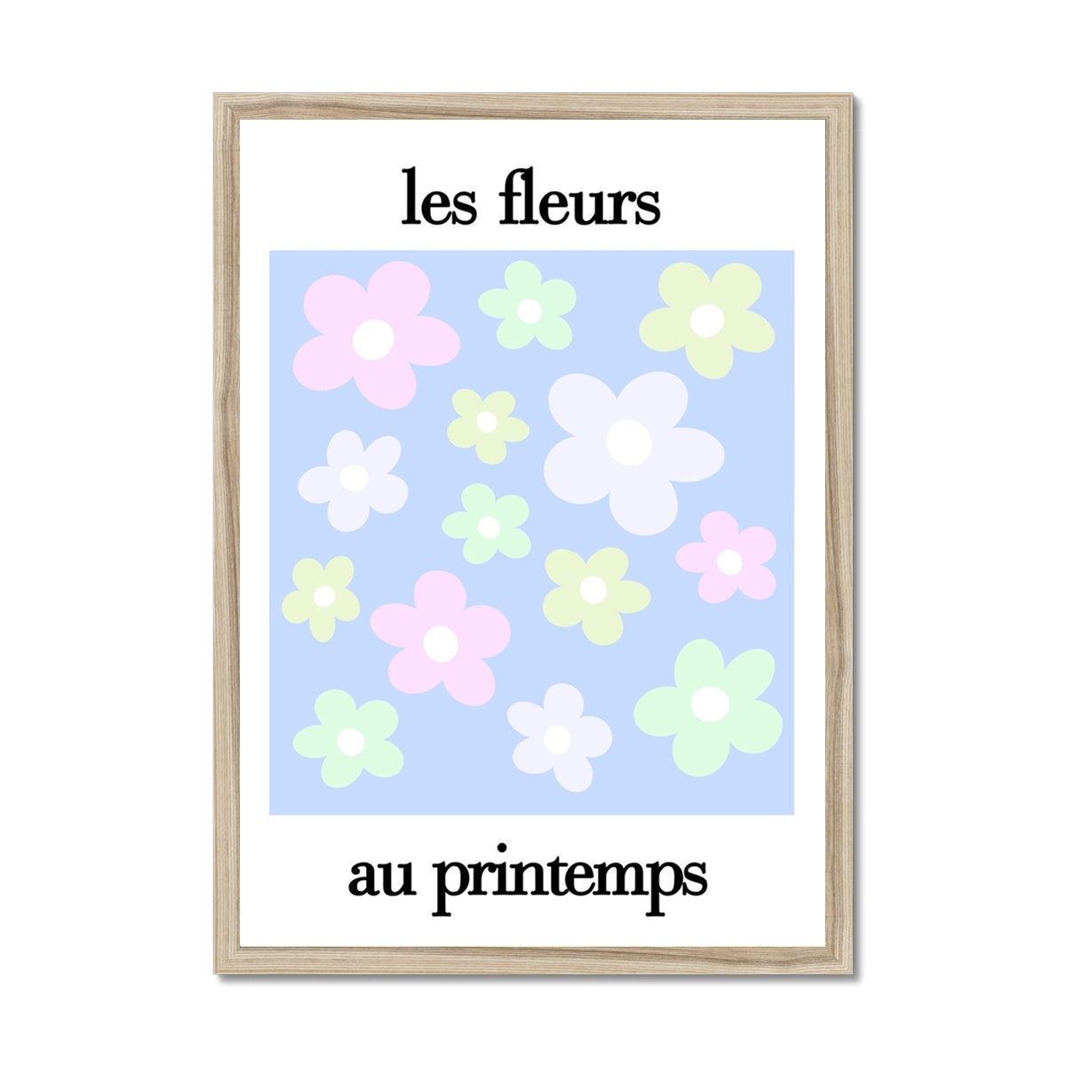 les fleurs Framed Print