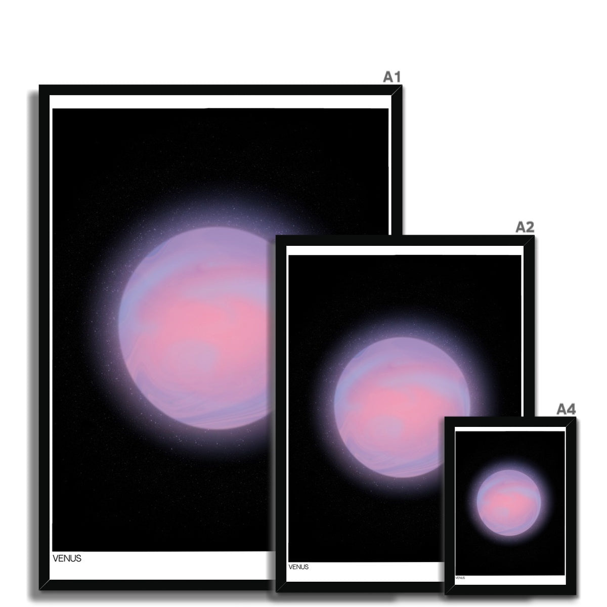 Cosmic aura wall art prints inspired from the sun, moon and stars. Abstract aura posters with dreamy gradients that make a stellar addition to any space.