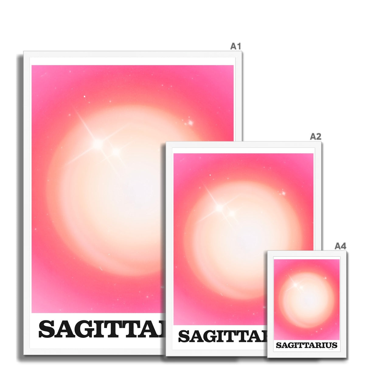 Our Sagittarius Aura art print is the perfect wall art to show off your star sign. Find a zodiac gradient print or poster in our astrology collection.
