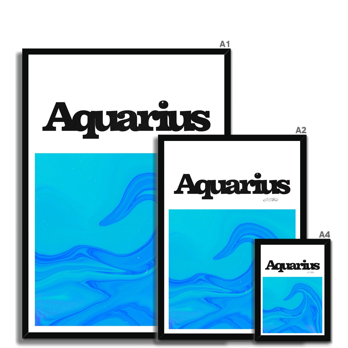 Our Aquarius Aura art print is the perfect wall art to show off your star sign. Find a zodiac gradient print or poster in our astrology collection.