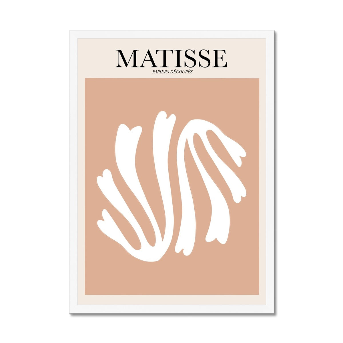 © les muses / Matisse wall art prints featuring flora cut outs or "Papiers Découpés" in a danish pastel style. Matisse exhibition posters with paper cut-outs. Berggruen & Cie museum prints for your gallery wall.