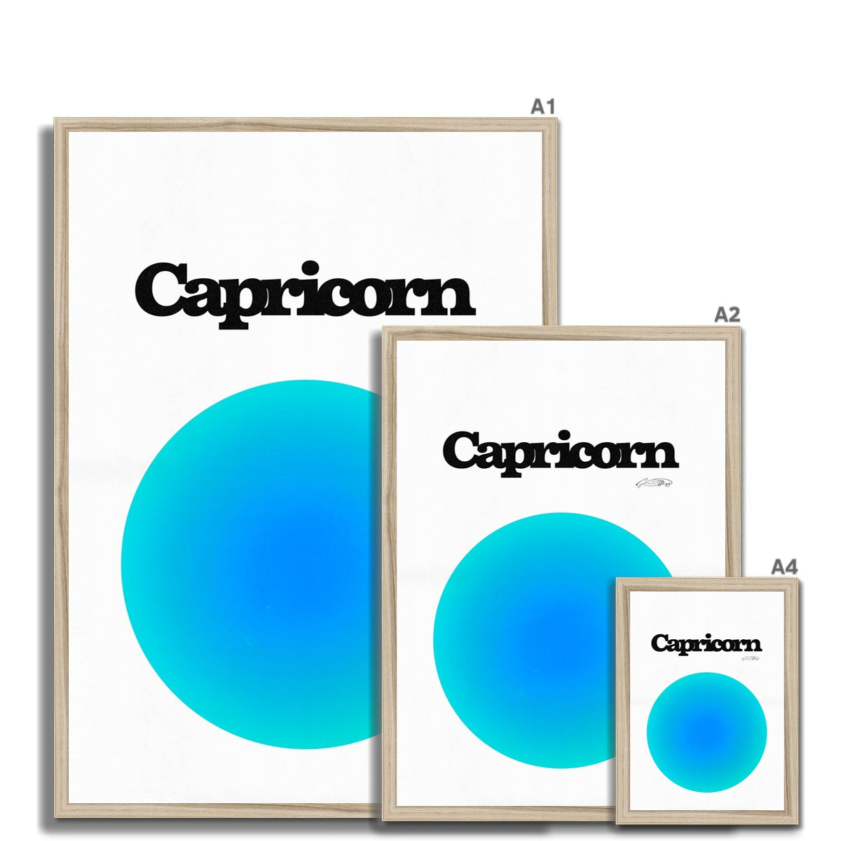 Our Capricorn Aura art print is the perfect wall art to show off your star sign. Find a zodiac gradient print or poster in our astrology collection.