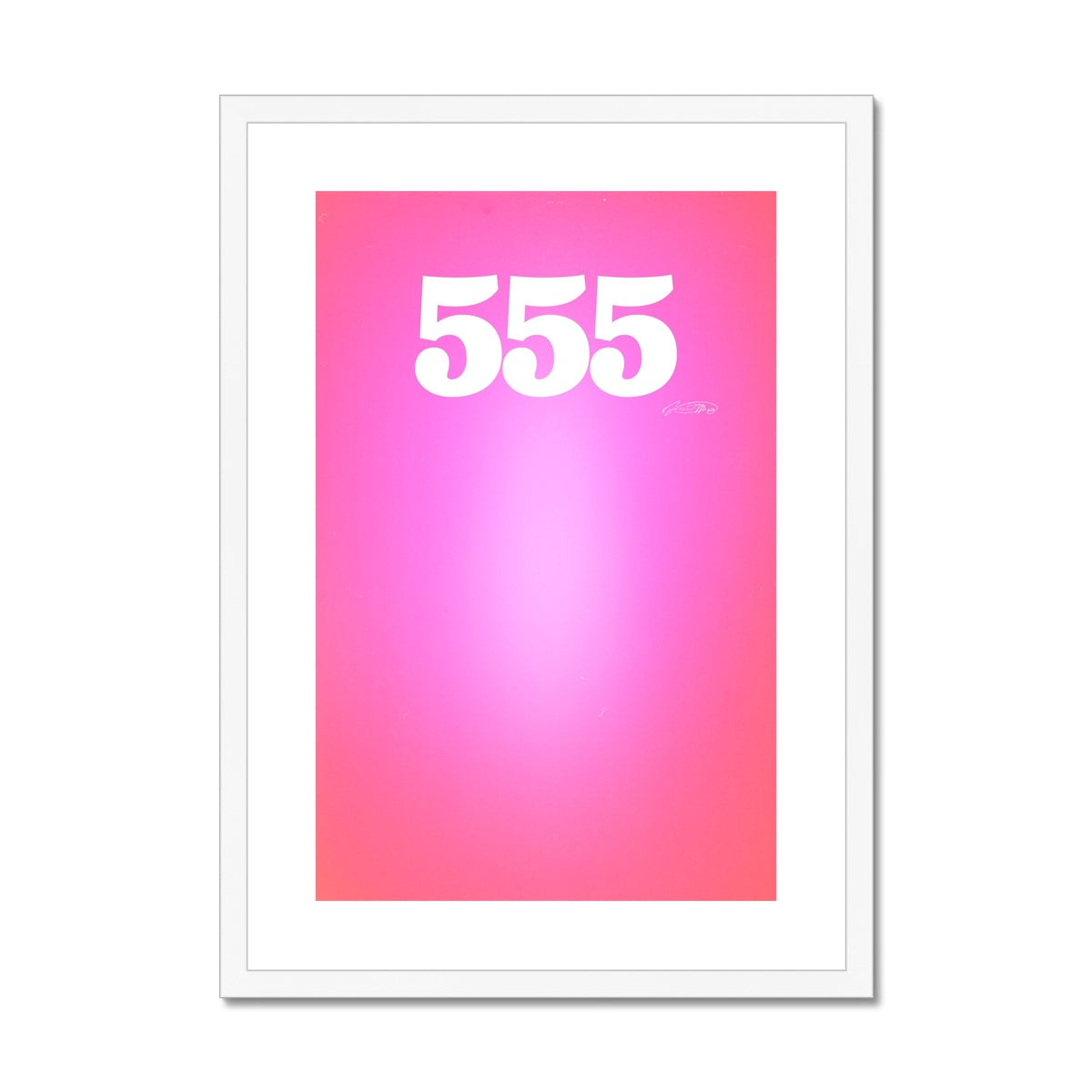 An angel number art print with a gradient aura. Add a touch of angel energy to your walls with a angel number auras. The perfect wall art posters to create a soft and dreamy aesthetic with your apartment or dorm decor. 555 Change: Something New Is Coming.