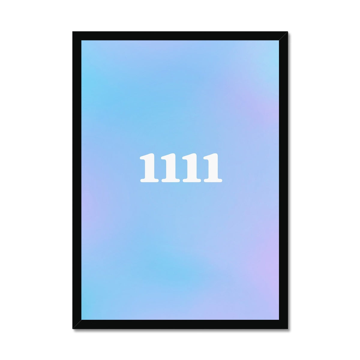 An angel number art print with a gradient aura. Add a touch of angel energy to your walls with a angel number auras. The perfect wall art posters to create a soft and dreamy aesthetic with your apartment or dorm decor. 1111 Magic Hour: Make A Wish.