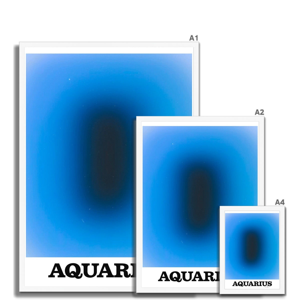 Our Aquarius Aura art print is the perfect wall art to show off your star sign. Find a zodiac gradient print or poster in our astrology collection.