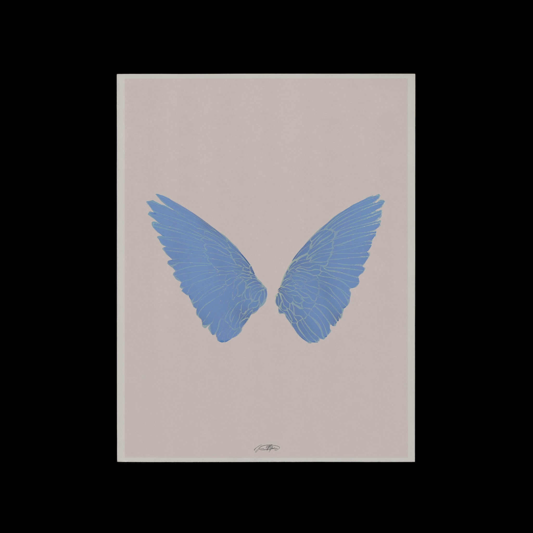 © les muses / Angel Wings is a collection of angel wing paintings perfect for an angelic touch to any wall art decor. Angel wing art prints and posters with a soft and dreamy aesthetic. A must have for dorm or apartment decor.