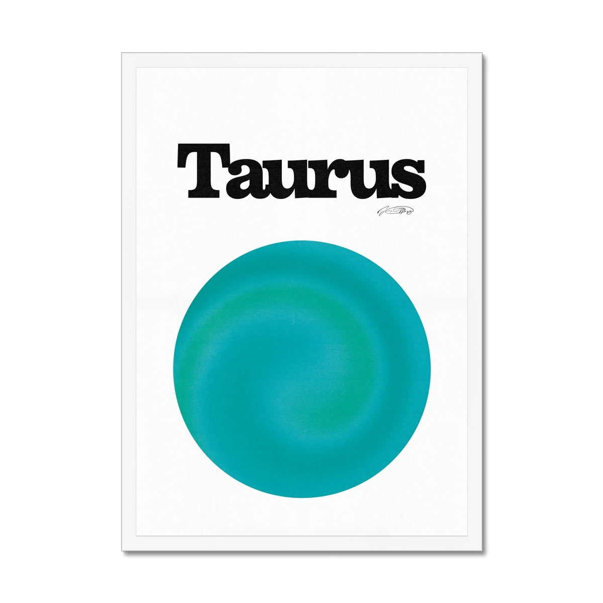 Our Taurus Aura art print is the perfect wall art to show off your star sign. Find a zodiac gradient print or poster in our astrology collection.