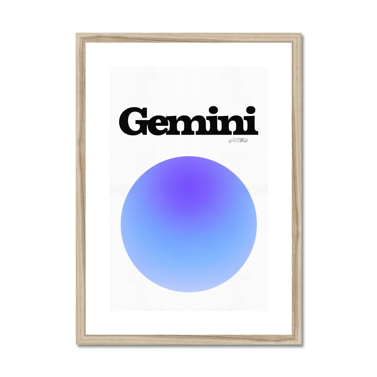 Our Gemini Aura art print is the perfect wall art to show off your star sign. Find a zodiac gradient print or poster in our astrology collection.