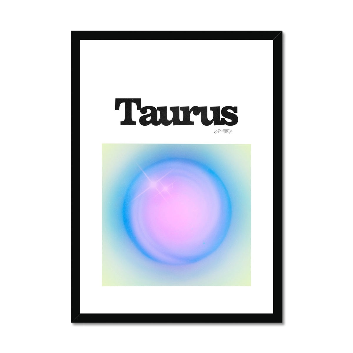 Our Taurus Aura art print is the perfect wall art to show off your star sign. Find a zodiac gradient print or poster in our astrology collection.