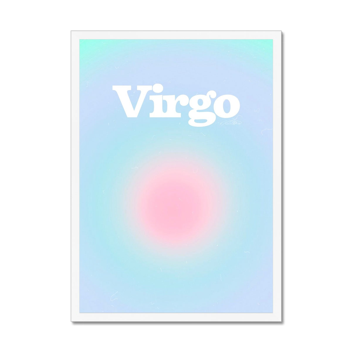 Virgo Aura art print by Les Muses. Zodiac sign wall art. Astrology artwork collection.