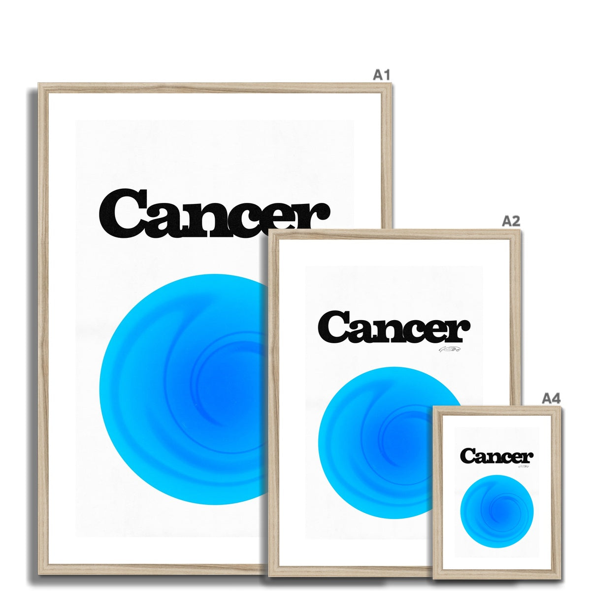 Our Cancer Aura art print is the perfect wall art to show off your star sign. Find a zodiac gradient print or poster in our astrology collection.