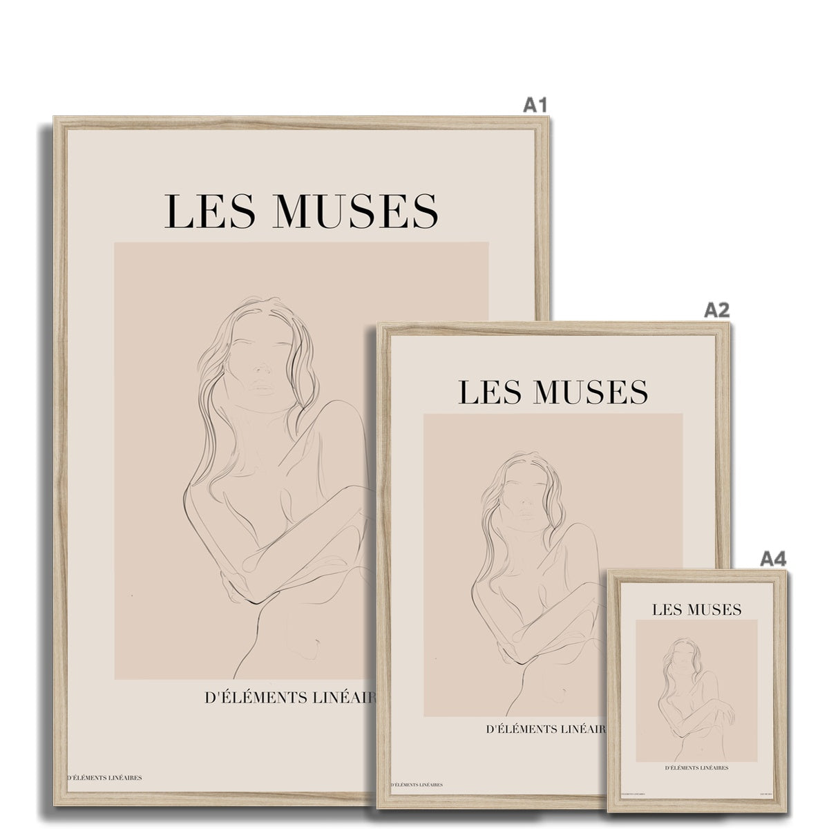 Les Muses is a dreamy wall art collection of line art drawings and paintings.
Select among illustrations of greek goddesses, seashells, cherubs and muses. 