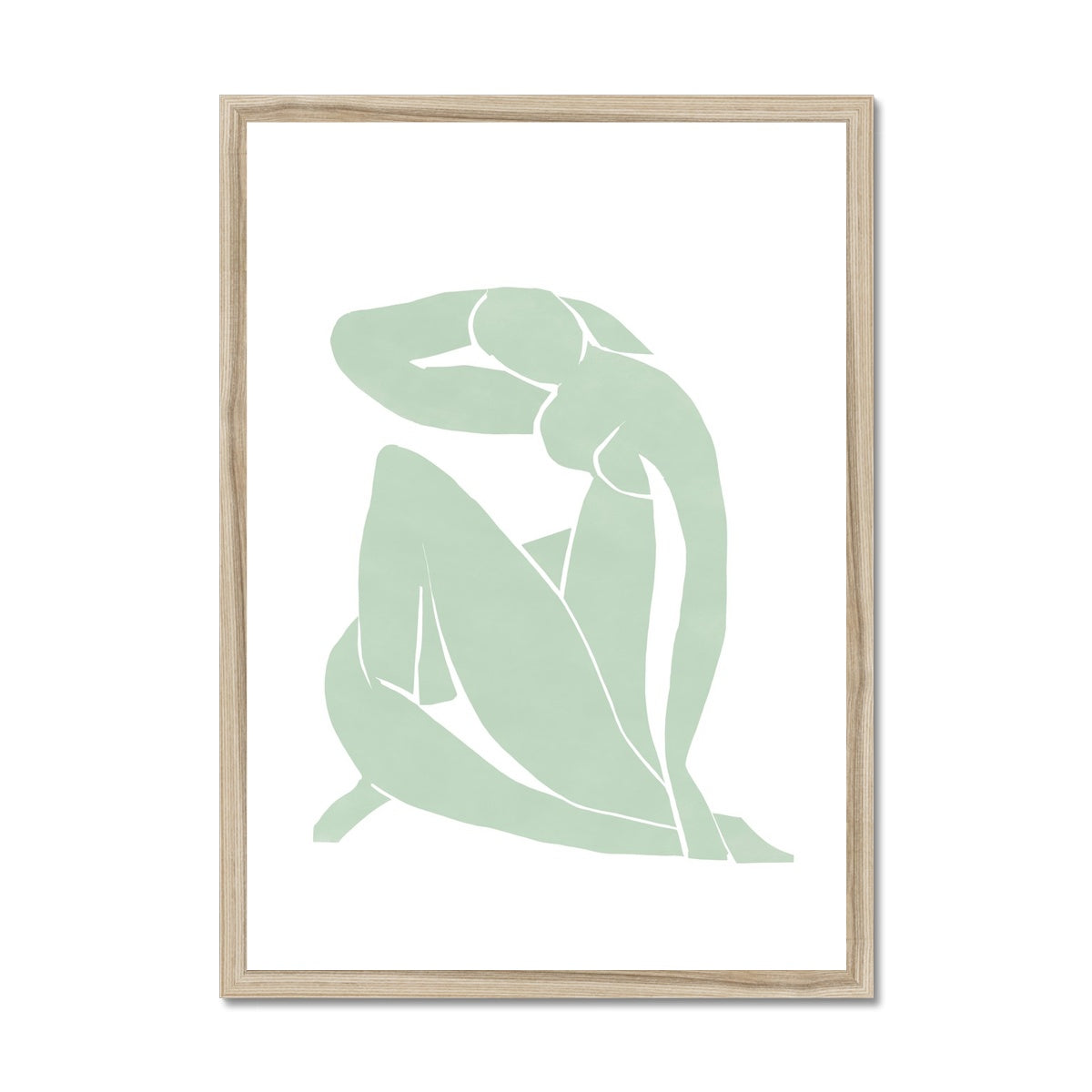 © les muses / Matisse wall art prints featuring nude figure cut outs or "Papiers Découpés" in a danish pastel style. Matisse exhibition posters with paper cut-outs. Berggruen & Cie museum prints for your gallery wall.