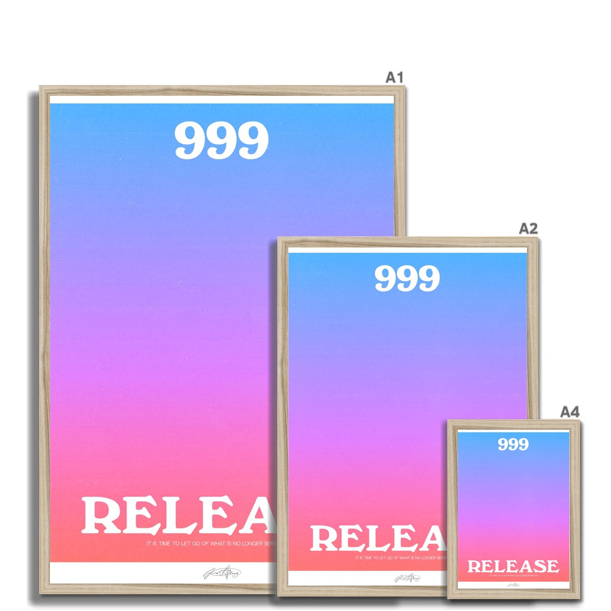 An angel number art print with a gradient aura. Add a touch of angel energy to your walls with a angel number auras. The perfect wall art posters to create a soft and dreamy aesthetic with your apartment or dorm decor. 999 Release: It’s Time To Let Go Of What’s No Longer Serving You.