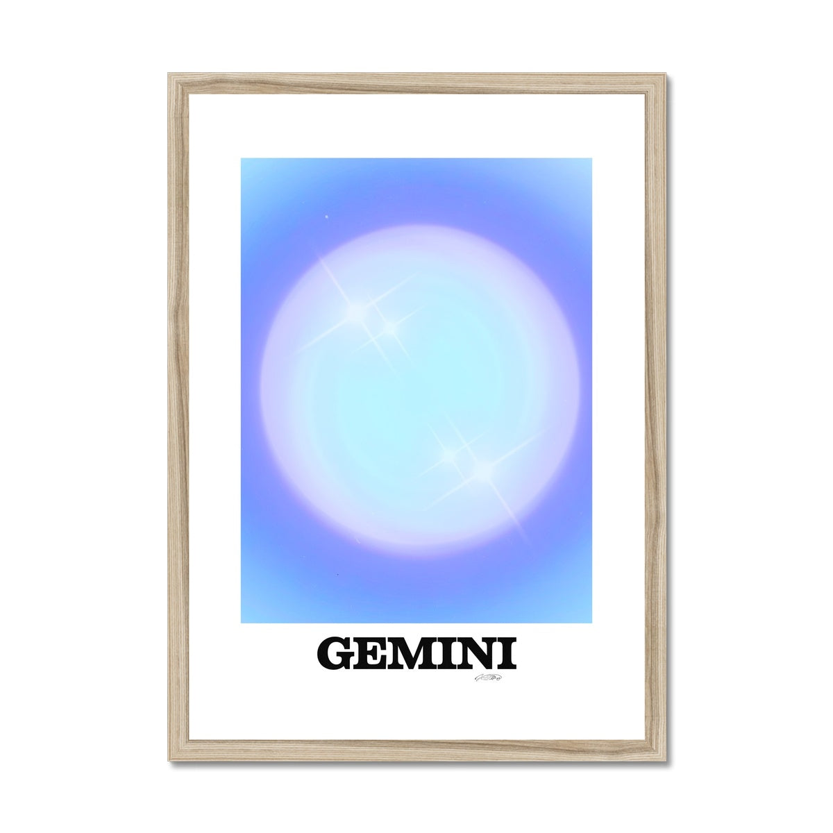 Our Gemini Aura art print is the perfect wall art to show off your star sign. Find a zodiac gradient print or poster in our astrology collection.