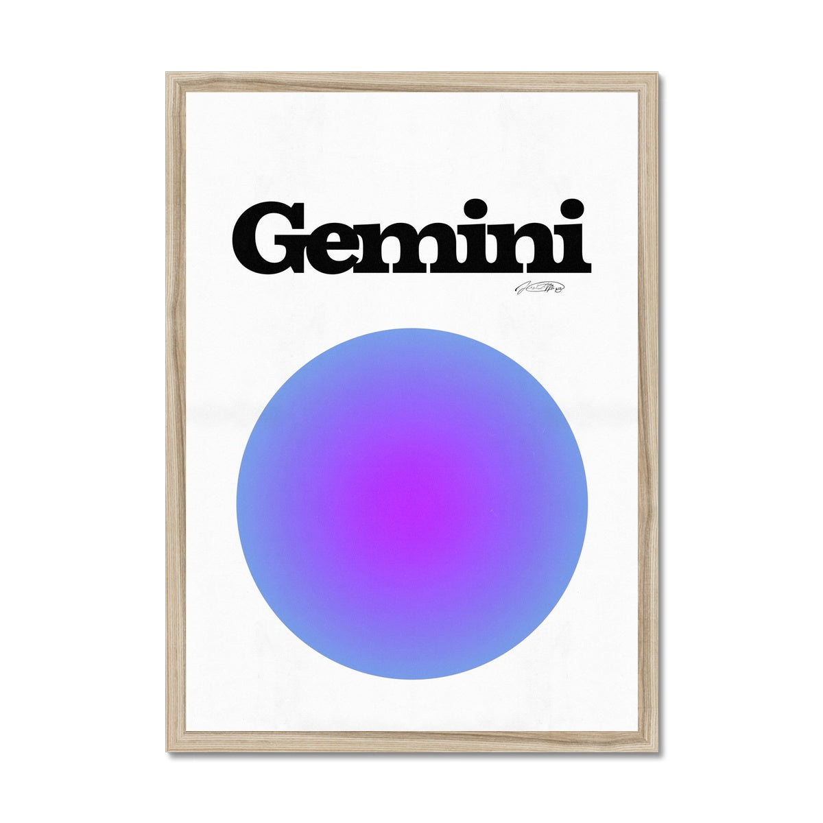 Our Gemini Aura art print is the perfect wall art to show off your star sign. Find a zodiac gradient print or poster in our astrology collection.