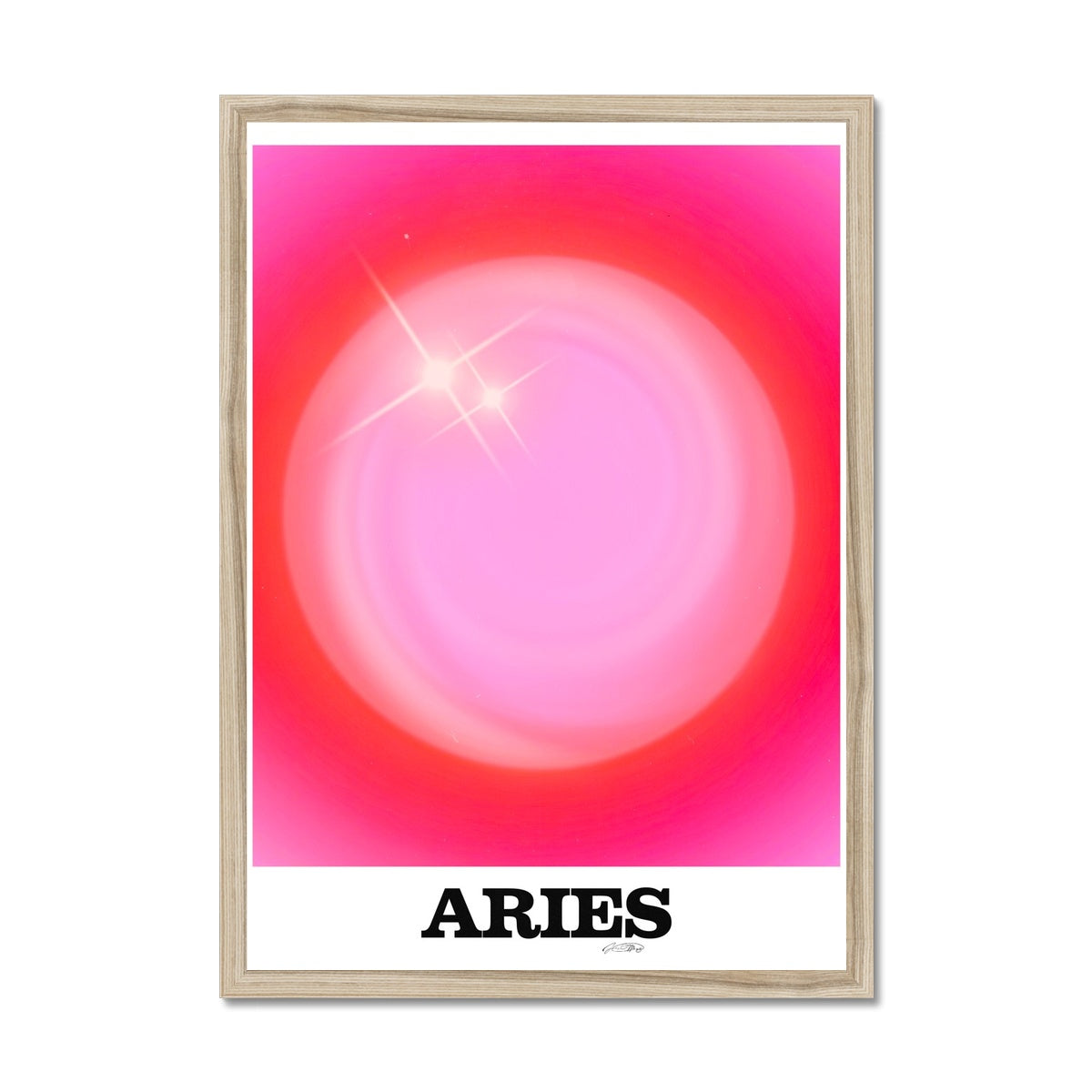 Our Aries Aura art print is the perfect wall art to show off your star sign. Find a zodiac gradient print or poster in our astrology collection.