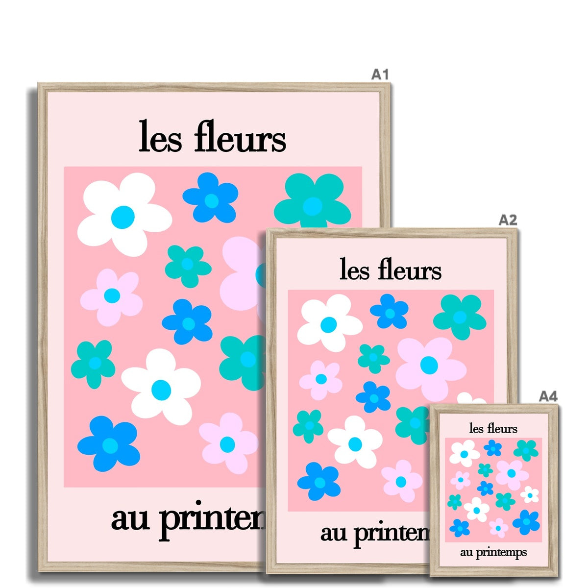 les fleurs Framed Print