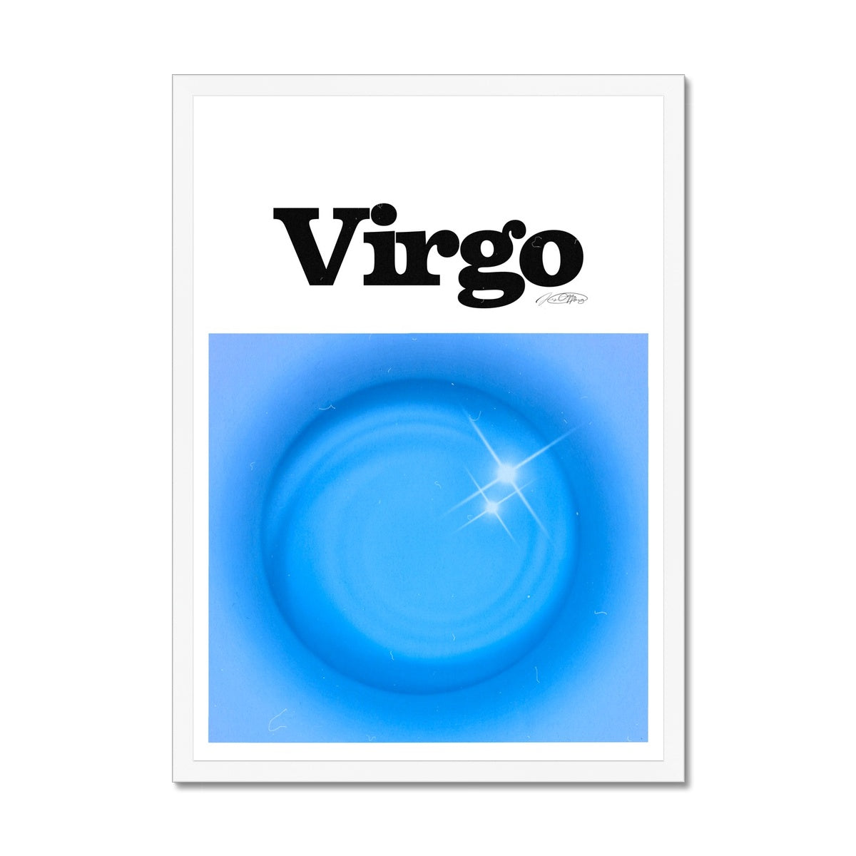 Virgo Aura art print by Les Muses. Zodiac sign wall art. Astrology artwork collection.