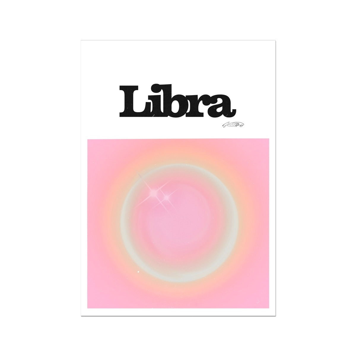 Our Libra Aura art print is the perfect wall art to show off your star sign. Find a zodiac gradient print or poster in our astrology collection.