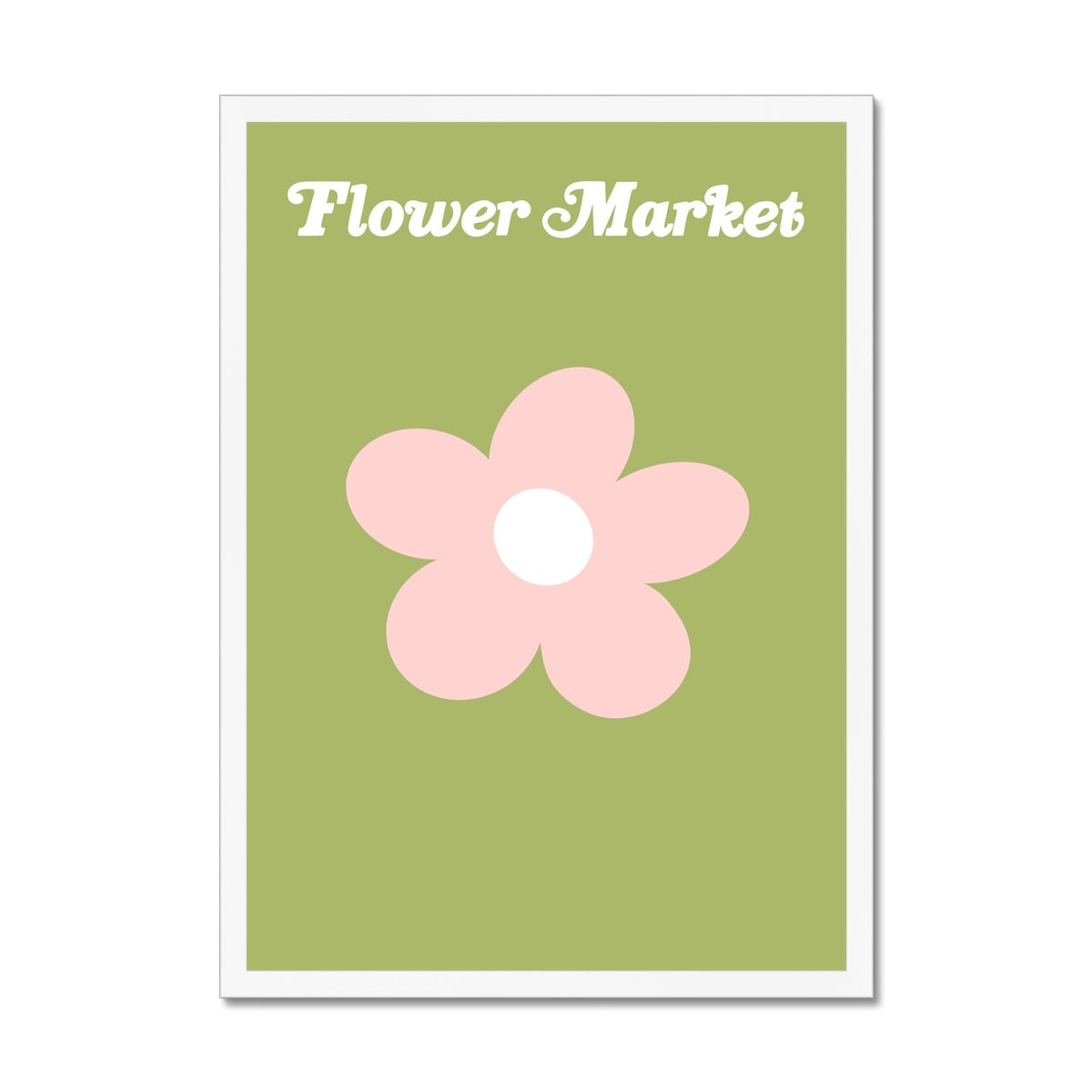 © les muses / Our Flower Market / Daisy collection features wall art with retro daisy designs under original hand drawn typography. Danish pastel posters full of daisies to brighten up any gallery wall. 