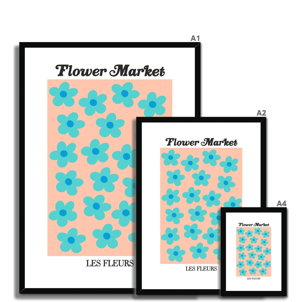 flower market / les fleurs Framed & Mounted Print