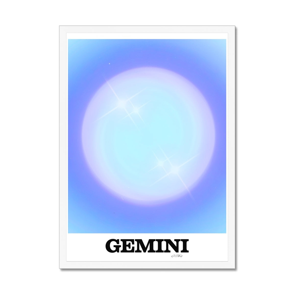 Our Gemini Aura art print is the perfect wall art to show off your star sign. Find a zodiac gradient print or poster in our astrology collection.