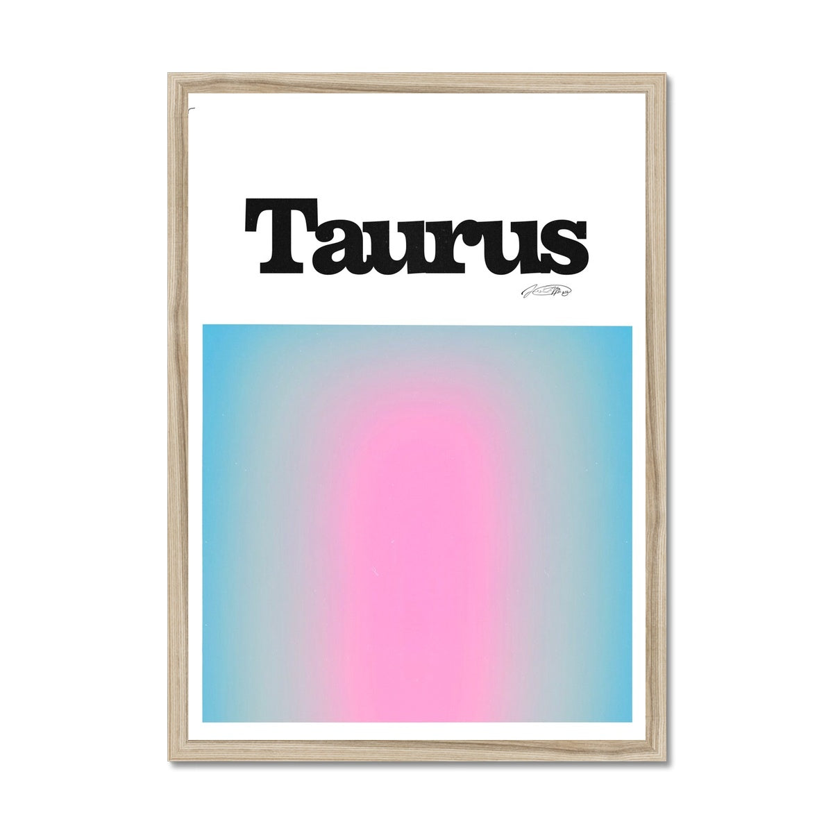 Our Taurus Aura art print is the perfect wall art to show off your star sign. Find a zodiac gradient print or poster in our astrology collection.