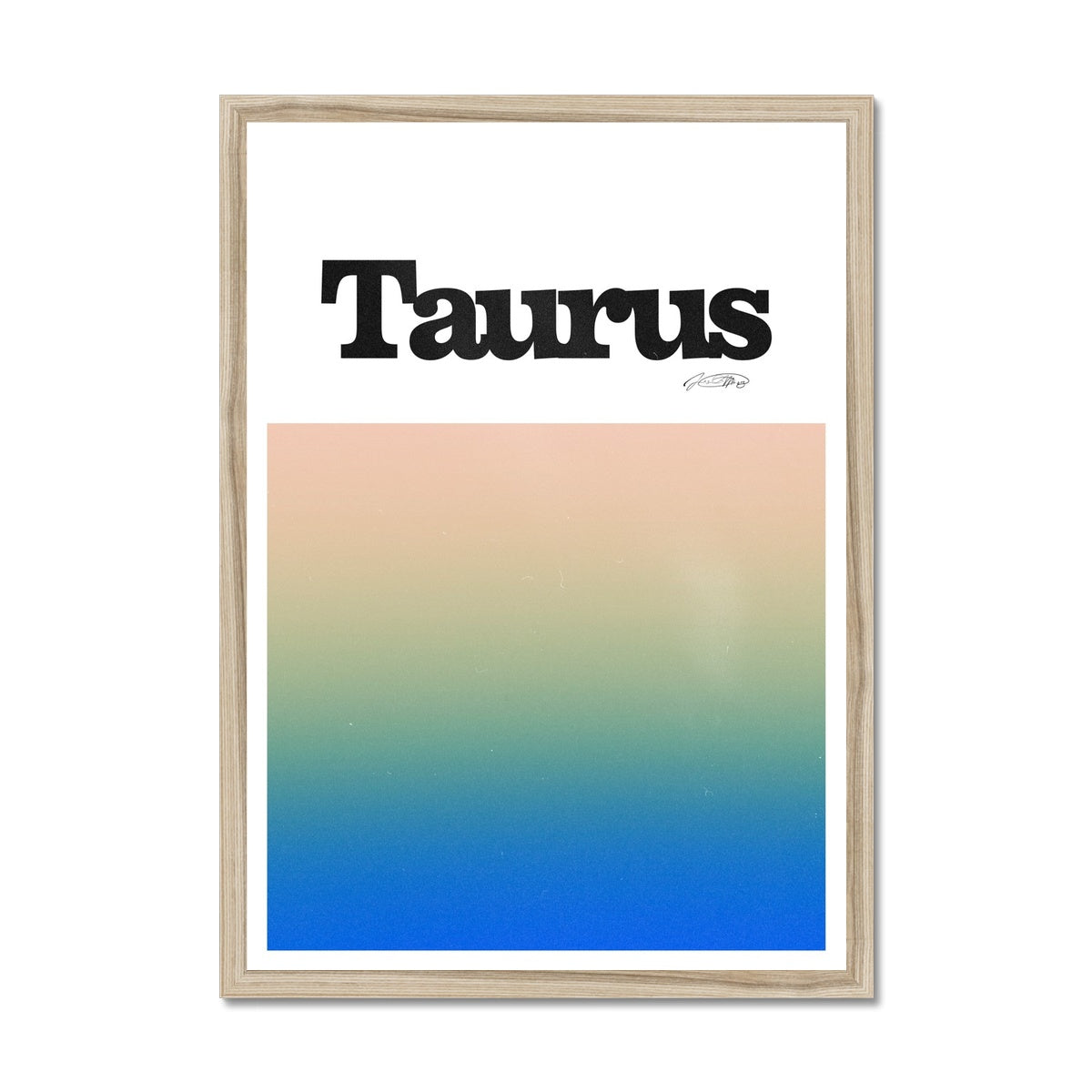 Our Taurus Aura art print is the perfect wall art to show off your star sign. Find a zodiac gradient print or poster in our astrology collection.