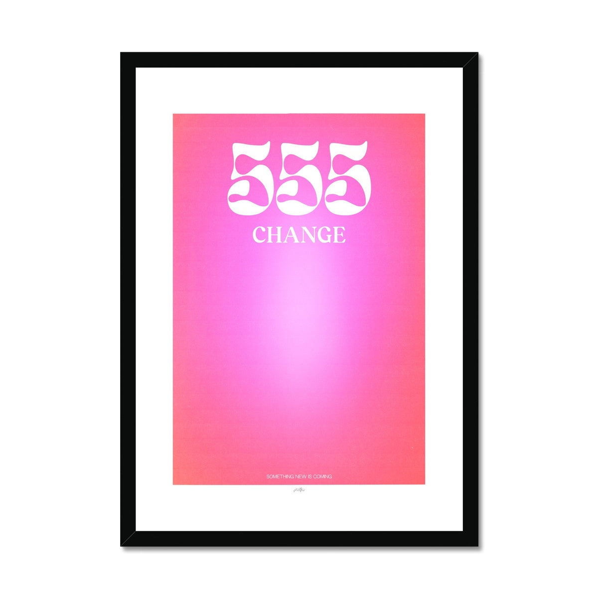 An angel number art print with a gradient aura. Add a touch of angel energy to your walls with a angel number auras. The perfect wall art posters to create a soft and dreamy aesthetic with your apartment or dorm decor. 555 Change: Something New Is Coming.