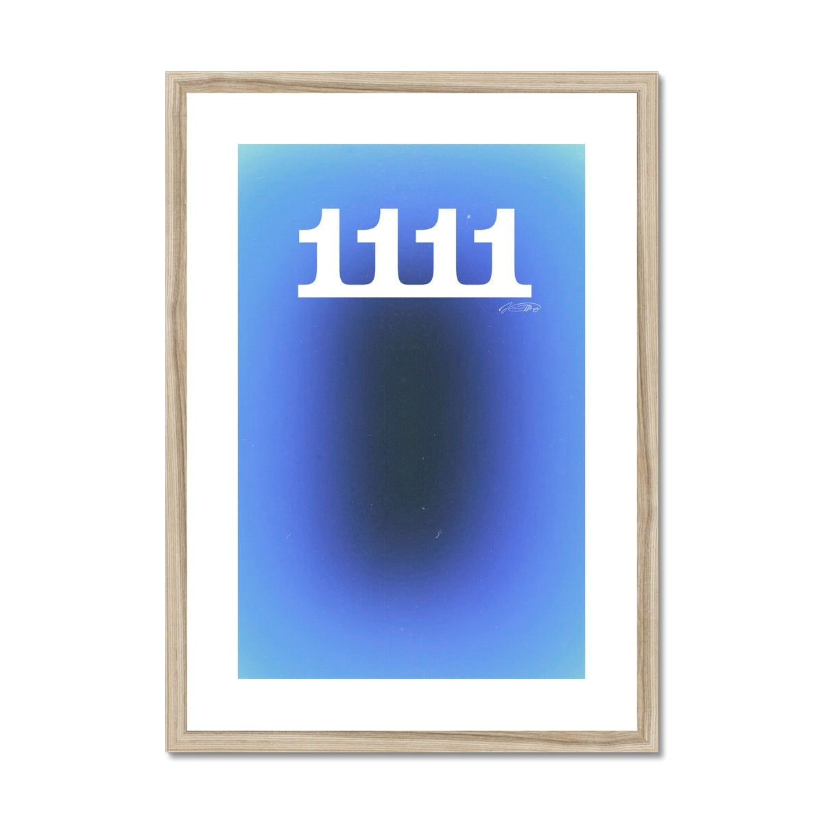 An angel number art print with a gradient aura. Add a touch of angel energy to your walls with a angel number auras. The perfect wall art posters to create a soft and dreamy aesthetic with your apartment or dorm decor. 1111 Magic Hour: Make A Wish.