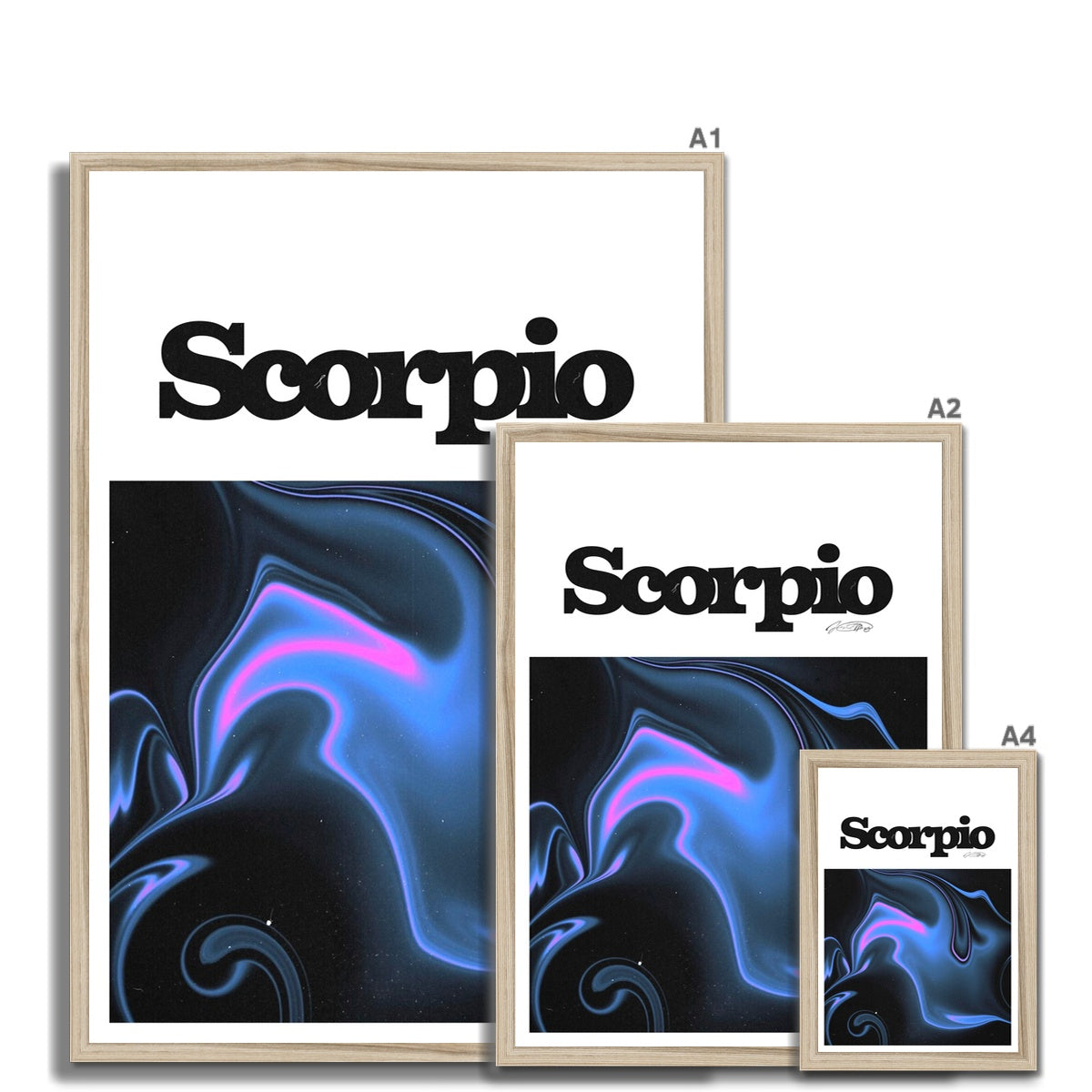 Our Scorpio Aura art print is the perfect wall art to show off your star sign. Find a zodiac gradient print or poster in our astrology collection.